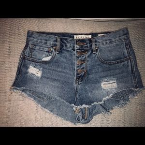 Denim shorts
